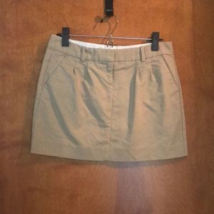 Khaki mini skirt